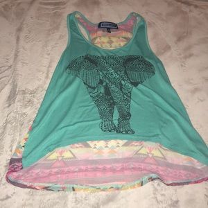 Turquoise tank top